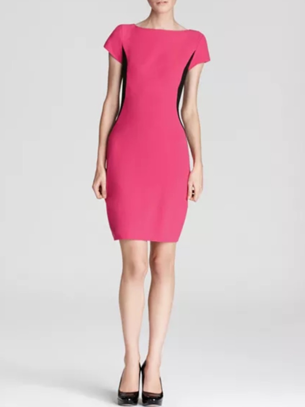Cynthia Steffe Size 6 Lida Color Block Side Panel Ponte Dress